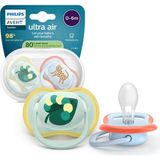 Philips Avent Ultra Air Emzik, Ortodontik, 0-6 Ay, Erkek, SCF087/02 - Çok Renkli - 0 - 6 Ay
