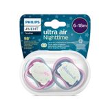 Philips Avent Ultra Air Gece 2'li Emzik 6-18 Ay Dreams Mor