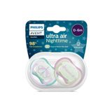 Philips Avent Ultra Air Gece Emziği 0-6 Ay 2'li Kız SCF376/19