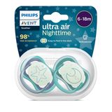 Philips Avent Ultra Air Gece Emziği 6-18 Ay, 2'li Paket, Erkek
