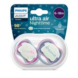 Philips Avent Ultra Air Gece Emziği 6-18 Ay, 2'li Paket, Kız