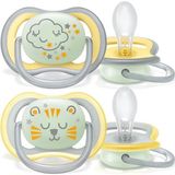 Philips Avent Ultra Air Gece Emziği Açık Yeşil +18 Ay Silikon Özellikli Karanlıkta Parlar - 18+ Ay
