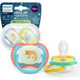 Philips Avent Ultra Air Gece Emziği, Ortadontik, Karanlıkta Parlayan, 18+ Ay, Erkek, SCF376/32 - Çok Renkli