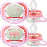Philips Avent Ultra Air Gece Emzik 6-18 Ay Kiz