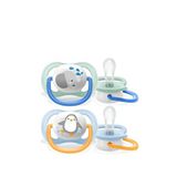 Philips Avent Ultra Air Mavi Yeşil 0-6 Ay Silikon 2'li Emzik