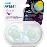 Philips Avent Ultra Air Night Karanlıkta Parlar Gece Emziği 0-6 Ay Erkek - Siyah