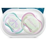 Philips Avent Ultra Air Night Karanlıkta Parlar Gece Emziği 0-6 Ay Kız SCF376/19 - Beyaz - Pembe - 0 - 6 Ay