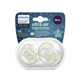 Philips Avent Ultra Air Nighttime 18+Ay 2'li Sarı Gece Emziği