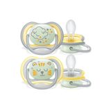 Philips Avent Ultra Air Nighttime Karanlıkta Parlar Gece Emziği, +18 Ay, Yeşil, 2'li Set
