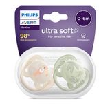 Philips Avent Ultra Soft Emzik 0-6 Ay, 2'li Paket, Erkek