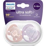 Philips Avent Ultra Soft Emzik 0-6 Ay, 2'li Paket, Kız (2 Adet)