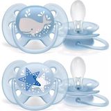 Philips Avent Ultra Soft Emzik 6-18 Ay 2li Erkek SCF223/03 - Renkli - 6 - 18 Ay