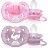 Philips Avent Ultra Soft Yumuşak 2li Emzik 6-18 Ay - SCF223/02 - 6 - 18 Ay - Pembe