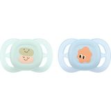 Philips Avent Ultra Start Mint Renk Silikon Emzik 0-2 Ay Yenidoğanlar İçin Ortodontik Özellik