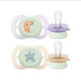 Philips Avent Ultra Start Nighttime Emzik 0-2 Ay 2'li (Şeffaf)