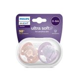 Philips Avent Ultra Yumuşak 0-6 Ay Kız 2'li Emzik
