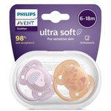 Philips Avent Ultra Yumuşak 6-18 Ay Kız 2'li Emzik