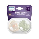 Philips Avent Ultra Yumuşak Emzik 0-6 Ay 2li Erkek Çok Renkli