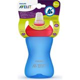 Philips Avent Yumuşak Uçlu Alıştırma Bardağı 300 ml, 9+ Ay, Ergonomik Tasarım, BPA İçermez, Mavi SCF802/01 - Renkli