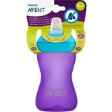 Philips Avent Yumuşak Uçlu Alıştırma Bardağı, 9 Ay, 300 Mililitre, Mor, SCF802/02 - Çok Renkli