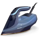 Philips Azur 8000 Serisi Buharlı Ütü - 55 g/dk sürekli buhar, 240 g şok buhar, 3000 W, OptimalTEMP teknolojisi, SteamGlide Elite, açık mavi (DST8020/20)
