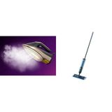 Philips Azur 8000 Serisi Buharlı Ütü DST8070/80 ve OneUp 3000 Serisi Elektrikli Mop XV3101/01, Ütüleme ve Zemin Bakımı, 2 Parça Ev Seti