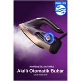 Philips Azur 8000 Serisi Kumaşa Göre Otomatik Isı Ayarlayan Buharlı Ütü, Özel Seri 3000Watt