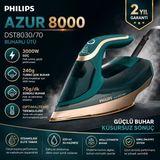 Philips Azur Serisi Buharlı Ütü 3000W Güç 250G Şok Buhar