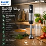 Philips Blender 5000 Serisi, 1200W, 0,5l Kapasiteli Bpa Içermeyen Hazne, Speedtrigger Teknolojisi - Siyah - Gri