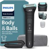 Philips Bodygroom Series 7000 - Erkekler İçin Düzeltici, Esnek 2d Tıraş Başlığı,değiştirilebilir Tıraş Başlıkları,özel Bölgede Kullanım, %100 Duşa Dayanıklı, 120 Dakika., Model Bg7480/15 Diğer siyah