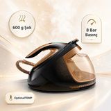 Philips Buhar Kazanlı Ütü T-Ionic Glide Taban | 8 Bar, 2700 W, 600 G Şok Buhar, Sensörlü Akıllı Buhar, 1,8 L, Siyah-Altın - Siyah - Altın