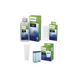 Philips CA6700/10 Espresso Makinesi ile Uyumlu Kireç Çözücü, Yağ Çözücü Tablet, Gres Yağ, Aquaclean 4'lü Set