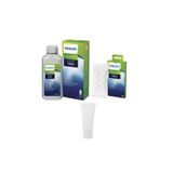 Philips CA6700/10 Espresso Makinesi ile Uyumlu Kireç Temizleme Solüsyonu, Yağ Çözücü Tablet ve Gres Yağı 3'lü Set