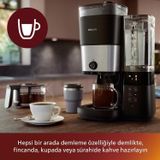 Philips Çekirdek Kahve Öğütücülü Filtre Kahve Makinesi
