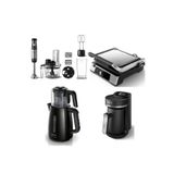 Philips Çeyiz Seti, Tost Makinesi HD6301, Blender HR2695, Çaycı HD7301, Kahve Makinesi HDA150, Gri