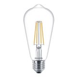 Philips CorePro 7W (60W Replacement) ST64 LED Ampul, Kısılamaz, E27 Edison Vidası, Sıcak Beyaz 2700K, Şeffaf Cam Lamba