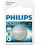 Philips CR2032 3 V Lityum Düğme Pil 5li Tek Kullanımlık Yüksek Performanslı - 5'li