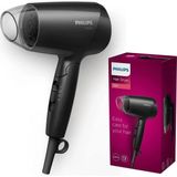 Philips Cura Dei Capelli Saç Bakımı BHC010/10 Saç Kurutma Makinesi 1200 W İki Hız Ayarı ve Soğuk Hava Fonksiyonu ile Siyah