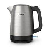 Philips Daily Collection Çelik Su Isıtıcı - 1.7L, 2200W, Işıklı Gösterge, 360° Döner Taban, Mikro Gözenekli Filtre, Yassı Isıtma Yüzeyi, Yaylı Kapak, Enerji Tasarruflu, Güvenli Tasarım (HD9350/90)