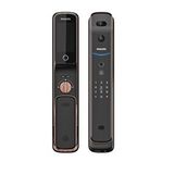 Philips Dijital Akıllı Kilit DDL709-FVP-7HW, Yüz Tanıma, Parmak İzi, Şifre, Kart, Kamera, Wifi Bağlantılı, İç panel Ekran - Bakır