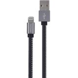 Philips DLC2508B Siyah 1.2 m Deri MFI Lisanslı Lightning Kablo