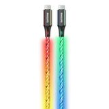 Philips Dlc5130c/00 60W 3A Usb-C To Usb-C Rgb Renkli Şarj Kablosu, 1 Metre