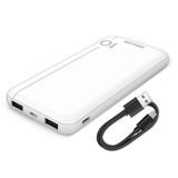 PHILIPS DLP1810NW 10.000 mAh 2 USB Çıkışlı Powerbank Beyaz