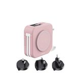 Philips Dlp4347cp/00 Pembe 10.000 Mah Dahili Usb-c Lightning Kablolu Magsafe Hızlı Şarj Powerbank - Açık Pembe