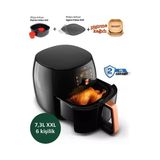 Philips Dokunmatik Led Panel – Modern Ve Kolay Kullanım 7.3 L Ultra Geniş Kapasite Xxl Premium Airfryer & Fritöz 2250W-Premıum Malzeme Kalitesi – Uzun Ömürlü
