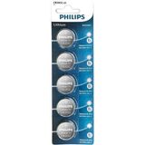 Philips Düğme Pil CR2032 3V Beşli Paket Lityum Pil Tipi ile Uzun Süreli Güç Sağlar