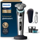 Philips Elektrikli Tıraş Makinesi I9000 Prestige, Erkekler Için Entegre Düzeltici, Gri-Gümüş, Basınç Sensörü, Temizleme Istasyonu, Seyahat Çantasıyla Birlikte Islak ve Kuru Tıraş Makinesi (XP9205/30)