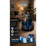 Philips ELVT Yeni Seri PowerPro Max Torbasız Elektrikli Süpürge 900W, + 2 YIL GRANTİ , Alerji Kilidi, HEPA 13 Filtre, TriActive+ Başlık, Dijital Güç Kontrolü
