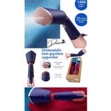 Philips En Hızlı+Güçlü 5000 Serisi El Tipi Dikey Buharlı Düzleştirici, Tak ve çalıştır, 1400 W,Lacivert