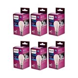 Philips Enerji Tasarruflu 6 lı Müthiş Uzun Ömürlü 100 W Gücünde 8W Tüketim Klasik E27 Duylu Led Ampul Lamba Güçlü Beyaz Işık Ev Ofis Aydınlatması Avizeler İçin Ekonomik Led Lamba Ampulleri